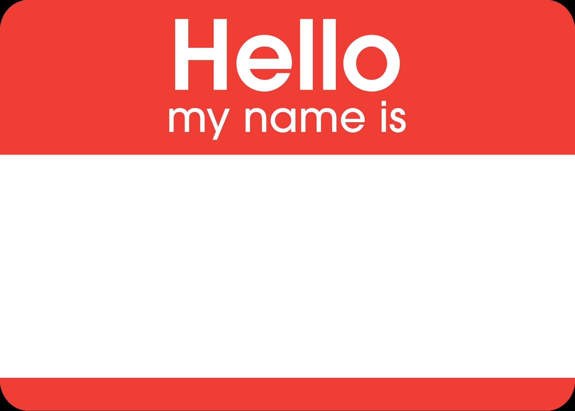 Hello My Name Is meme template