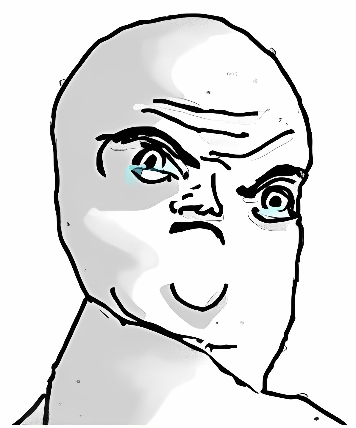 Not Okay Rage Face meme template