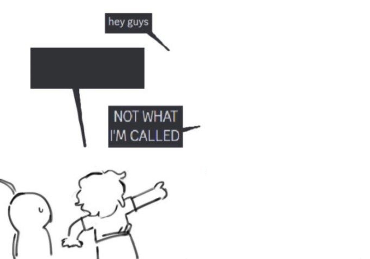 Hey Guys - NOT WHAT I'M CALLED meme template