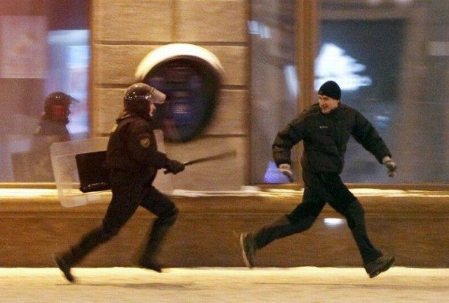 Police Chasing Guy meme template