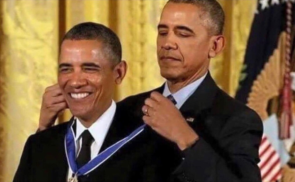 obama medal meme template
